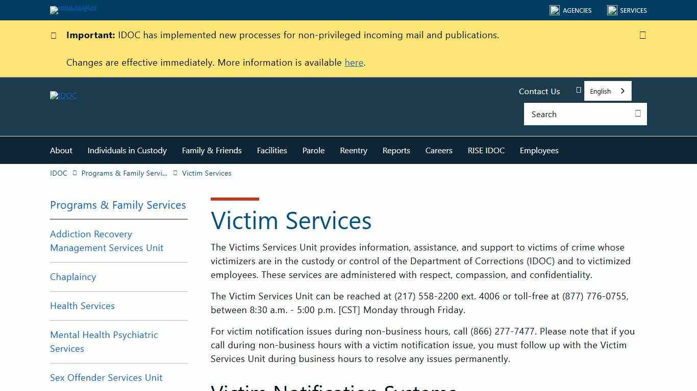 Victim Services